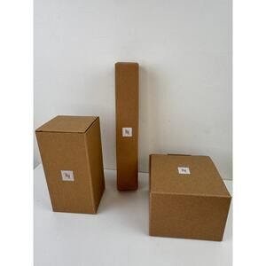 Nespresso Serving Set Sugar Bowl Bamboo Tray, Cappuccino 1 Upcycled Beach Pouch